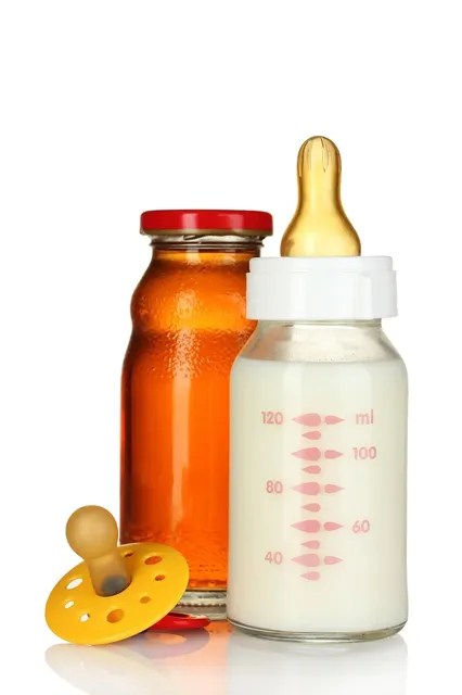 MIMIJUMI Butelka dla niemowląt 240 ml (smoczek poziom 1)