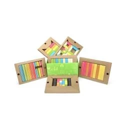 TEGU Drewniane klocki magnetyczne CLASSICS zestaw 130 Tints