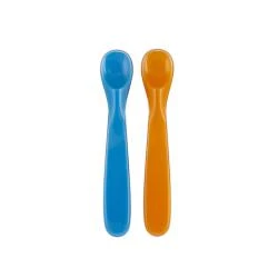 SPUNI Łyżeczki do karmienia 8m+ Oops! Orange / Bouncing Blue