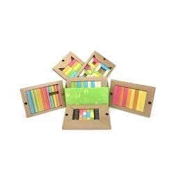 TEGU Drewniane klocki magnetyczne CLASSICS zestaw 130 Tints